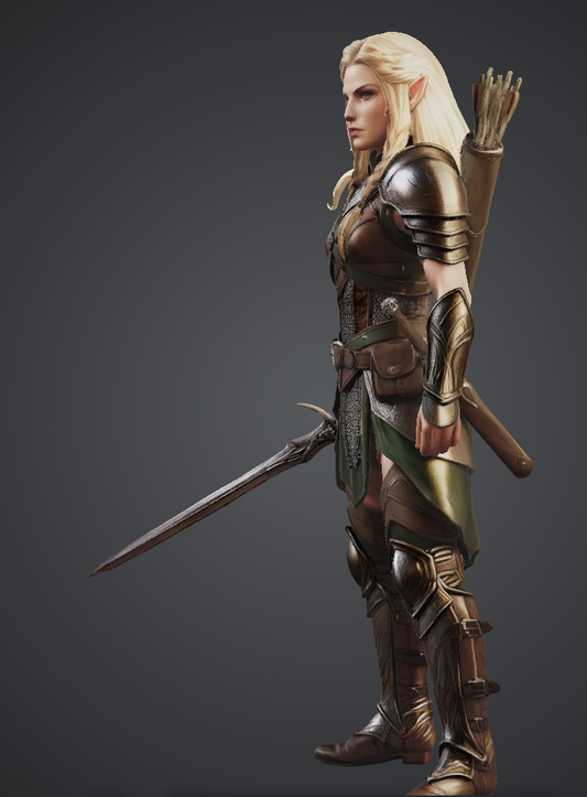 Elven Warrior Kit Resin Art