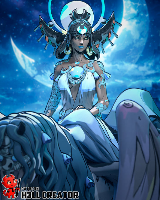 Selene Hades Resin Fan Art - MTO (Design by H3llcreator)