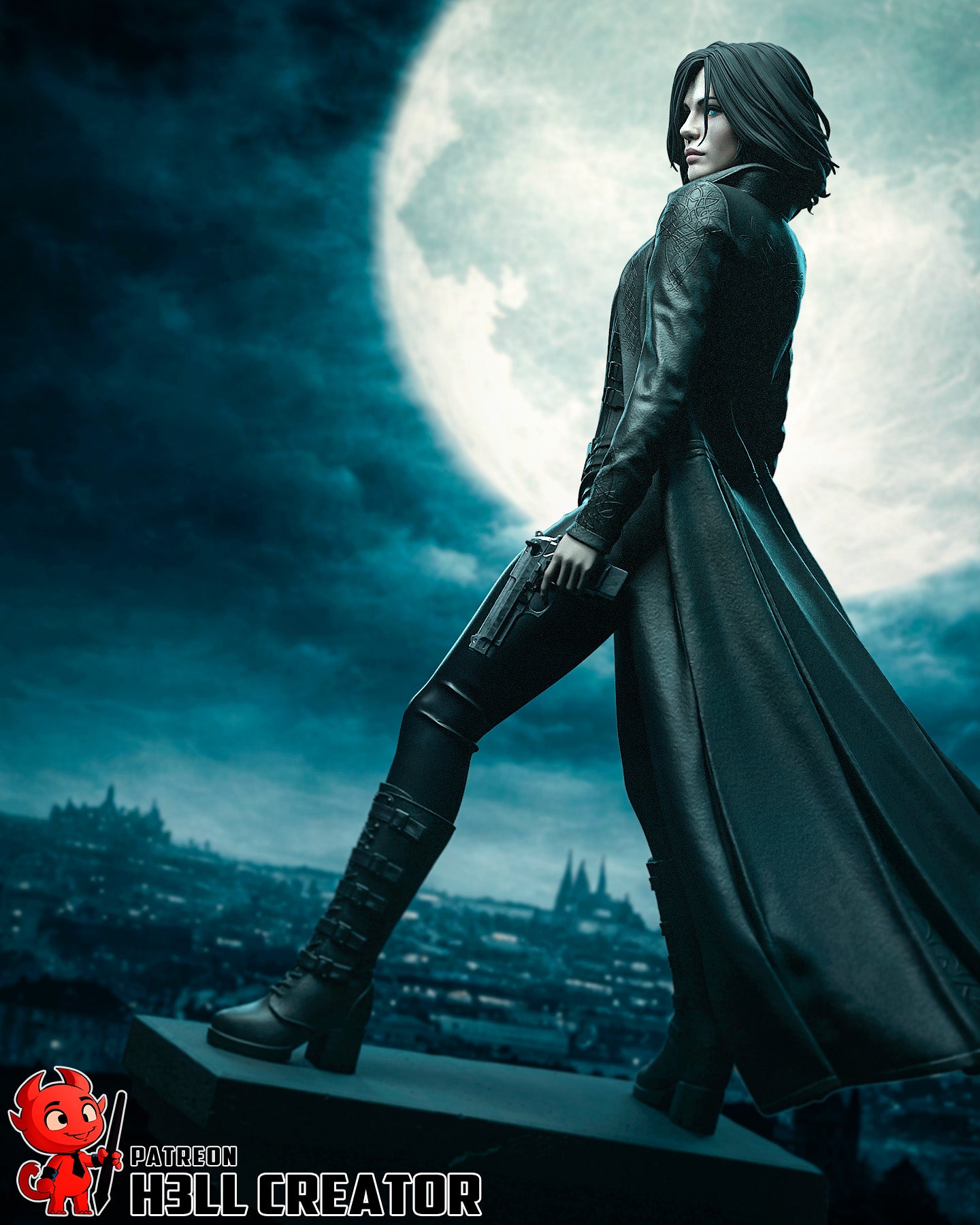 Selene Underworld Resin Fan Art - MTO (Design by H3llcreator)