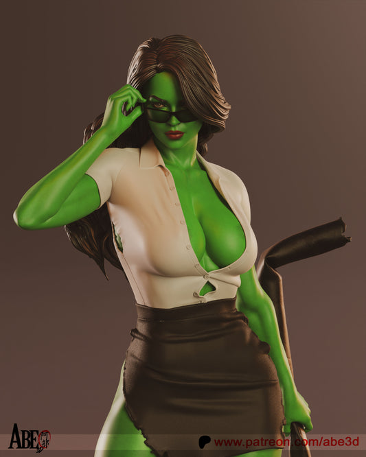 She-Hulk Resin Fan Art - MTO (Design by Abe3D)