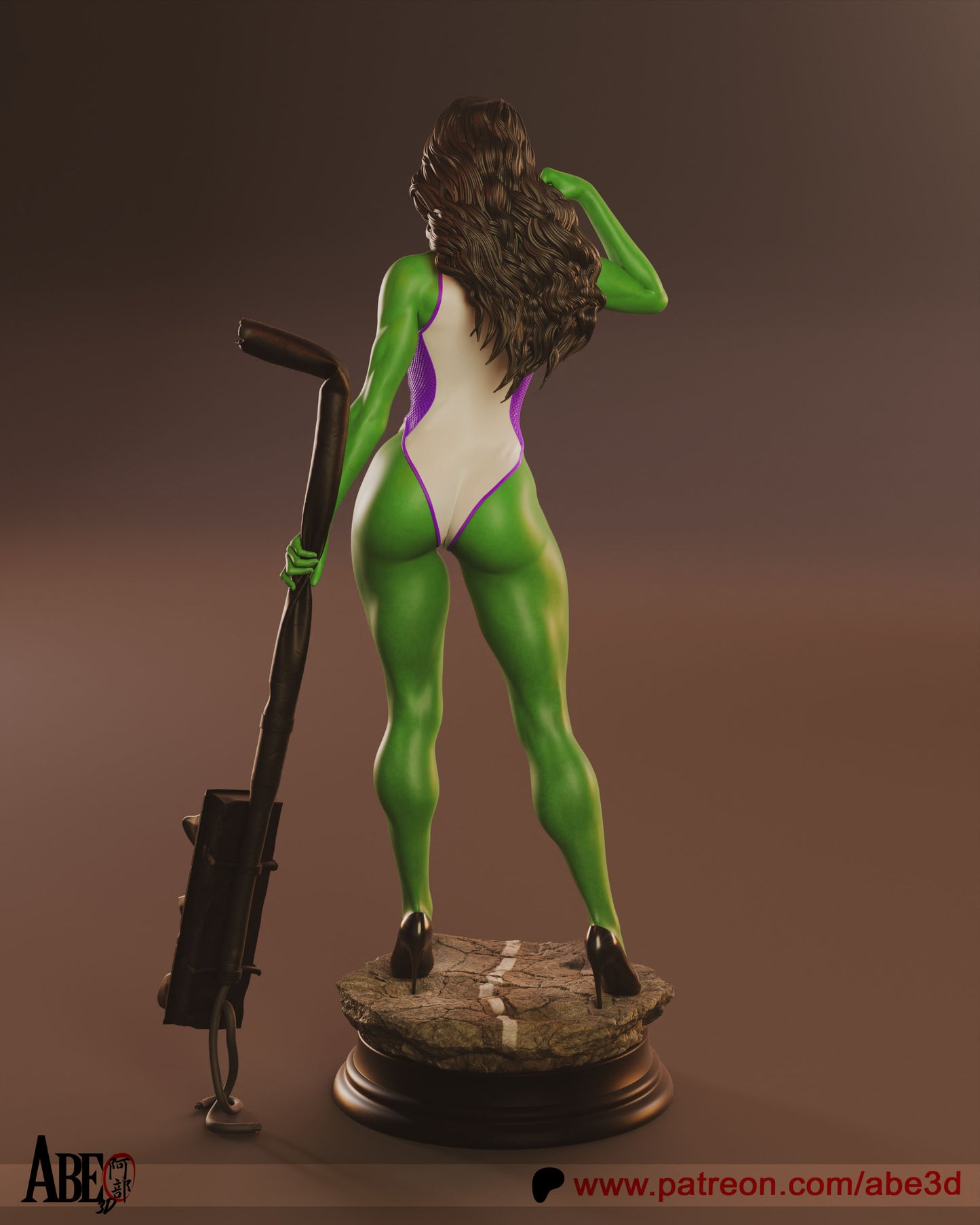She-Hulk Resin Fan Art - MTO (Design by Abe3D)