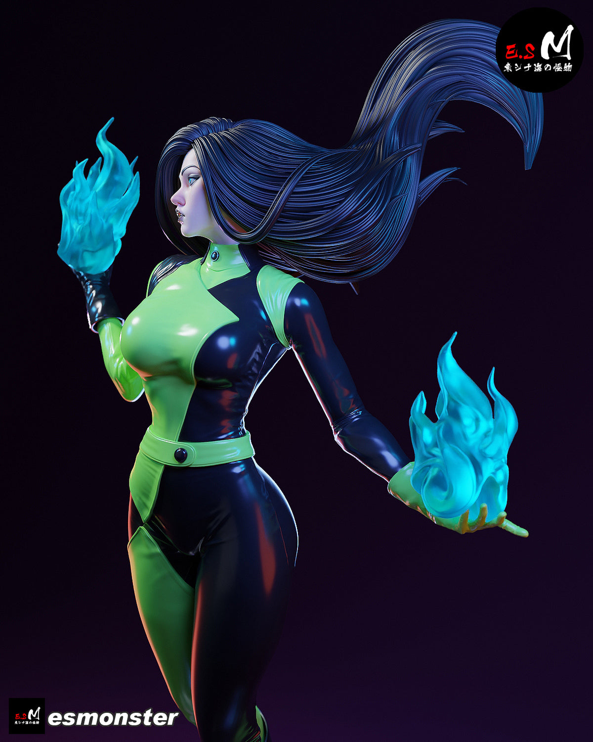 Shego Resin Art (East Sea Monster Version)
