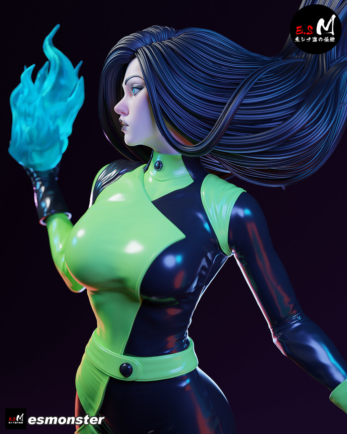 Shego Resin Art (East Sea Monster Version)