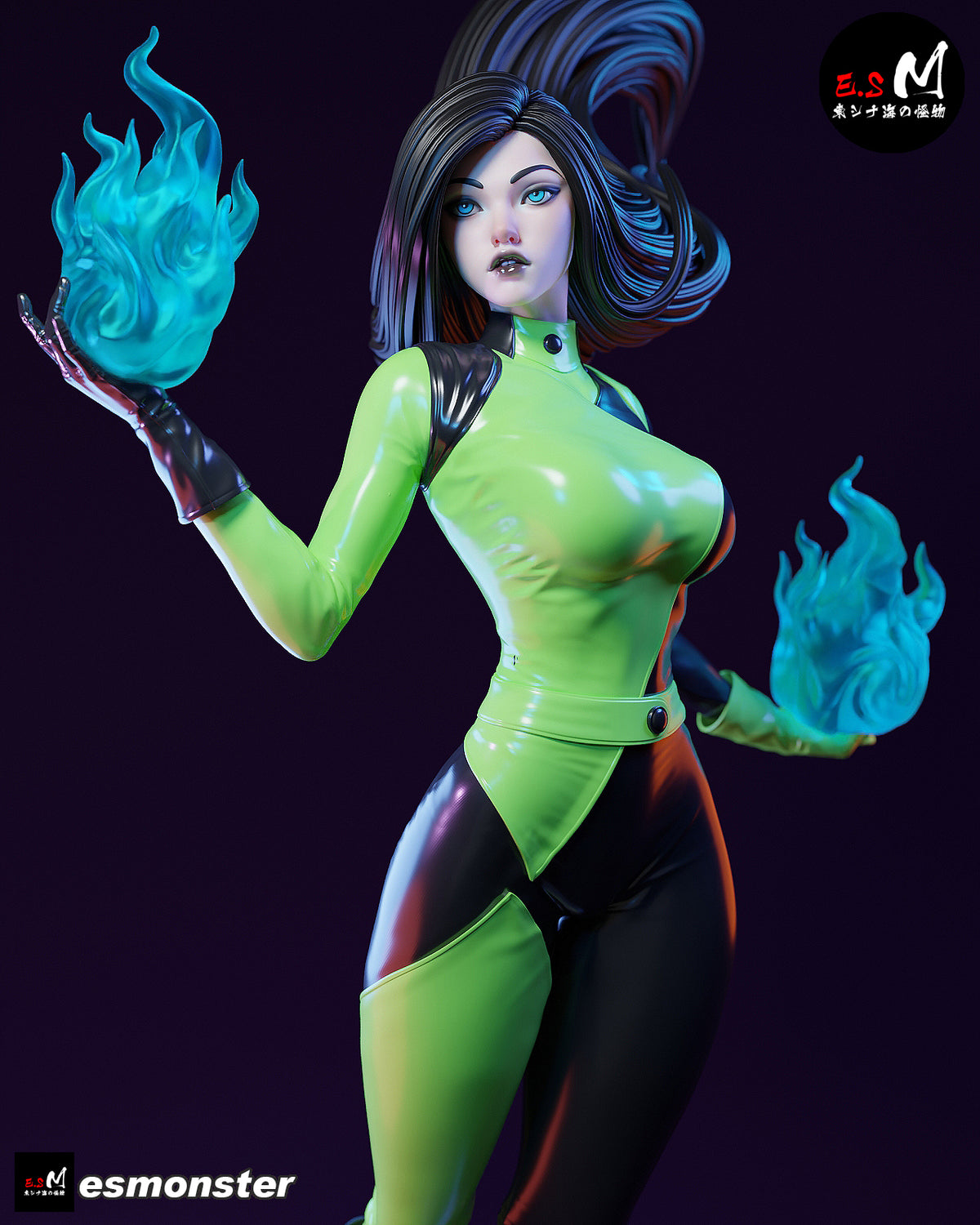 Shego Resin Art (East Sea Monster Version)