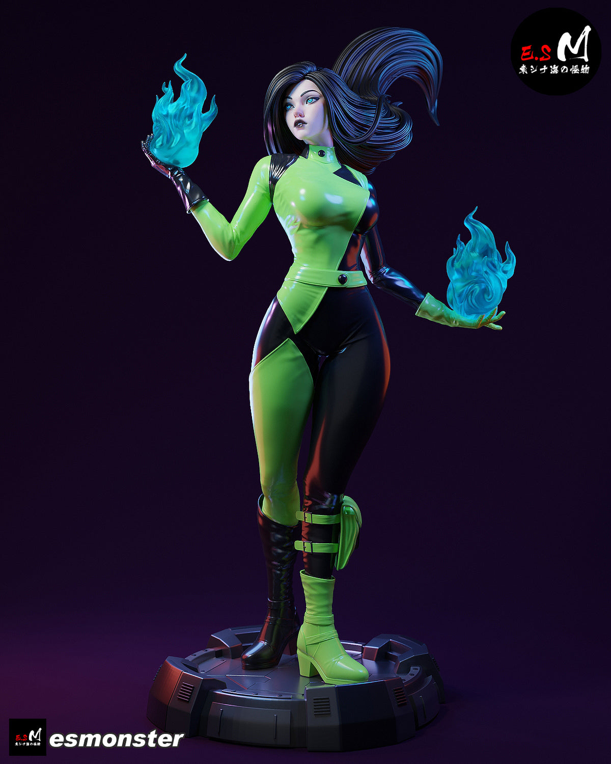 Shego Resin Art (East Sea Monster Version)