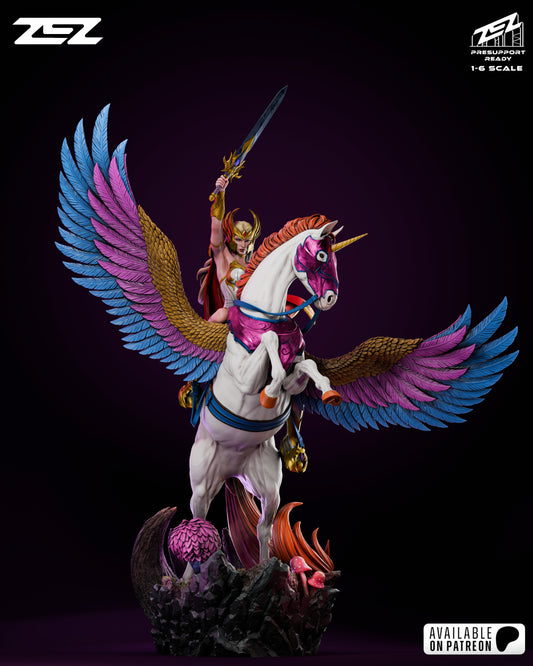 She Ra Resin Sculpture Fan Art - MTO (ZEZ)