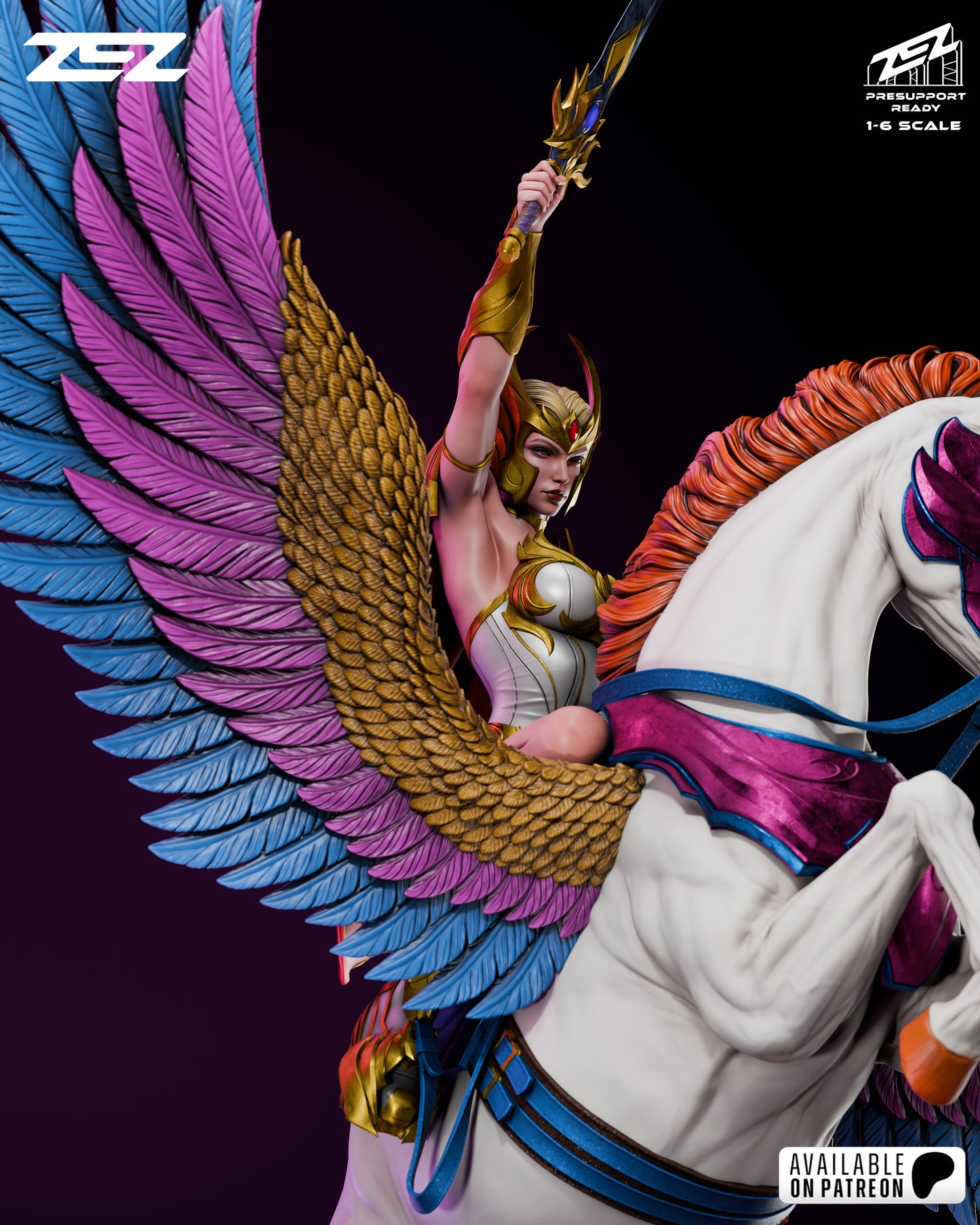 She Ra Resin Sculpture Fan Art - MTO (ZEZ)