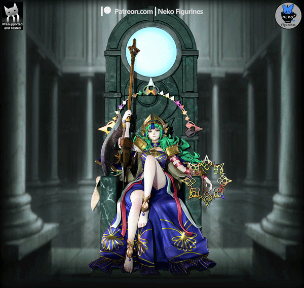 Sothis Fire Emblem Resin Art (Neko Version)