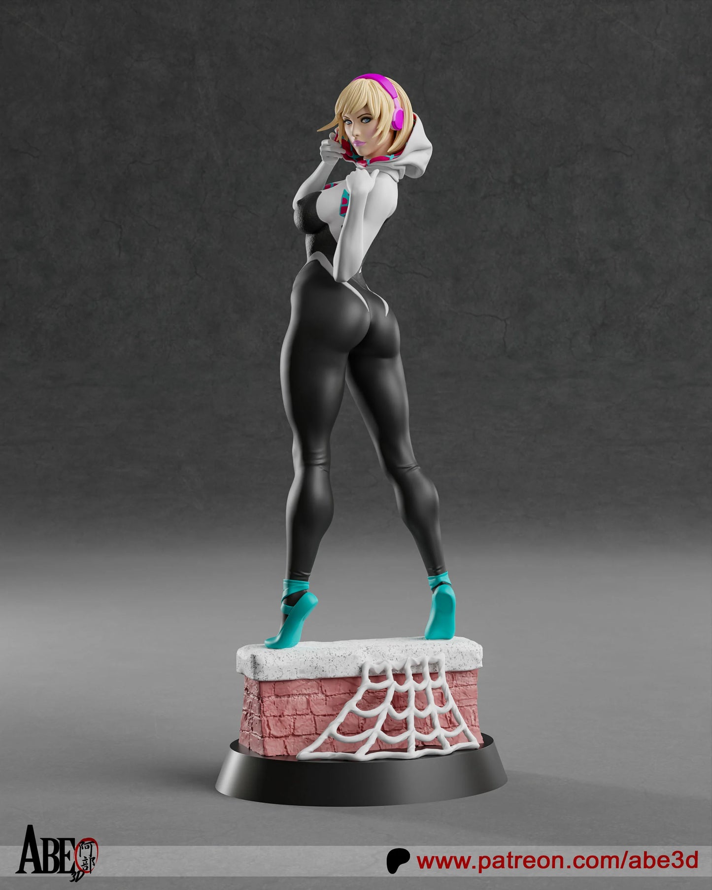 Spider-Gwen Resin Fan Art Pro Painted - MTO