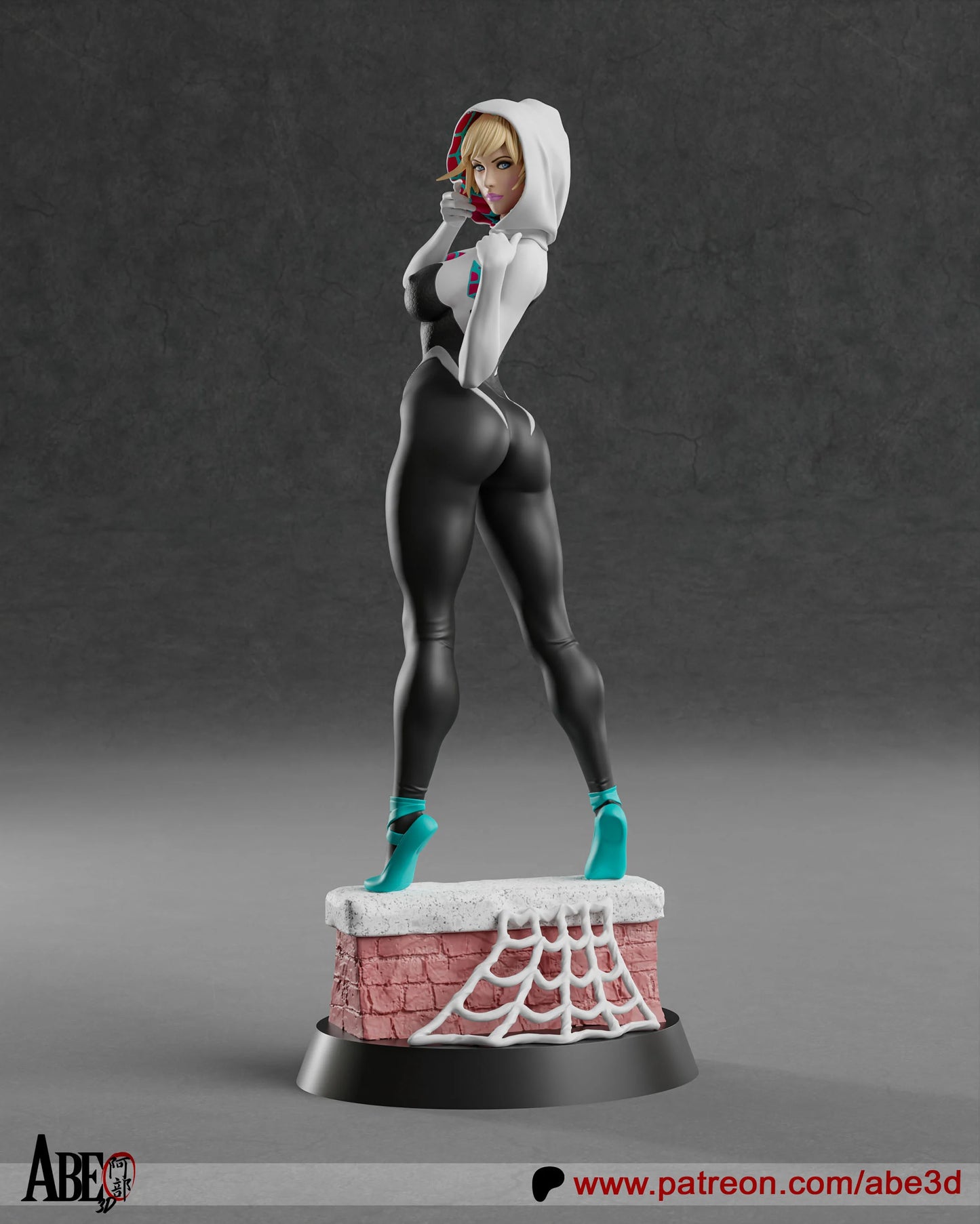 Spider-Gwen Resin Fan Art Pro Painted - MTO