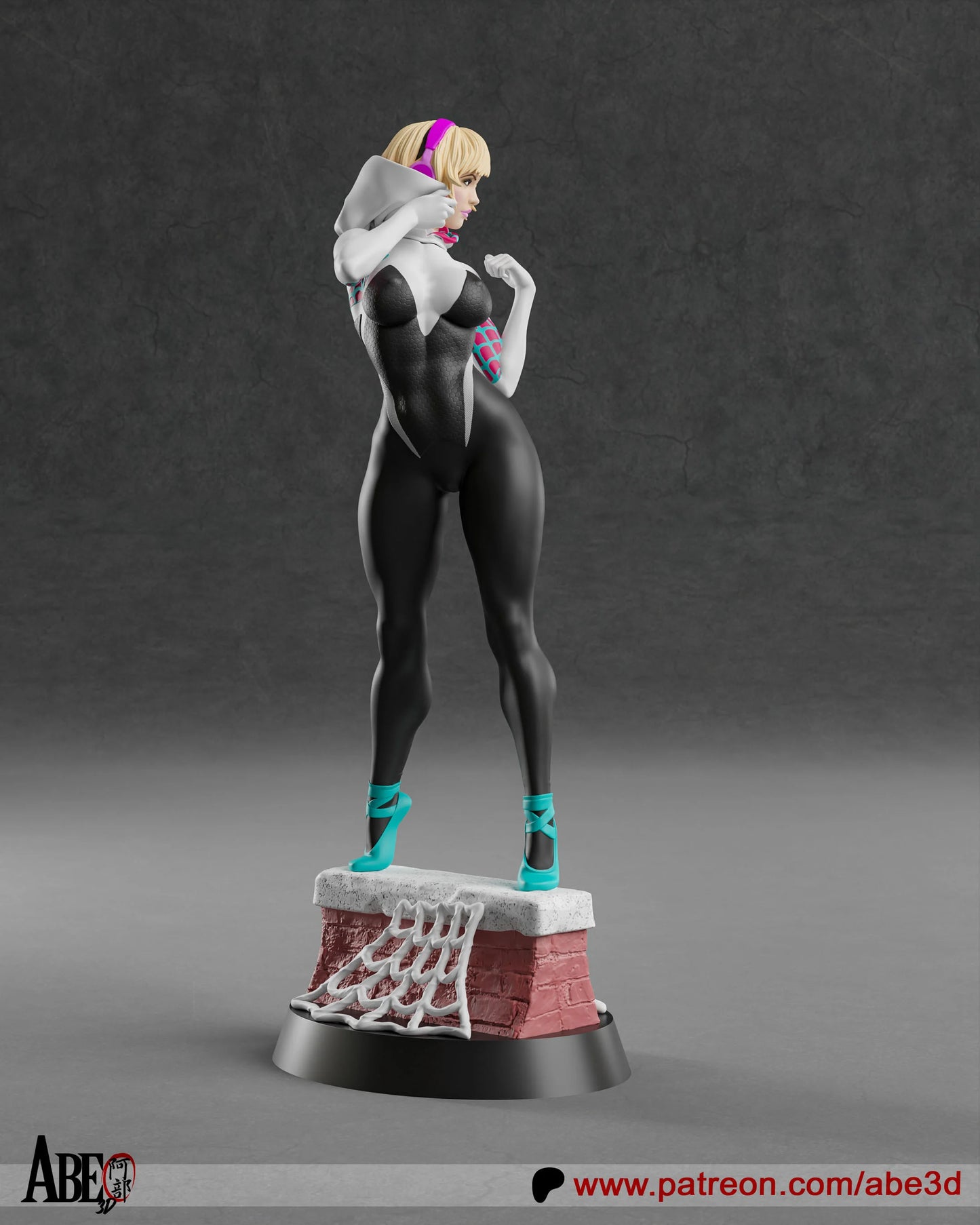 Spider-Gwen Resin Fan Art Pro Painted - MTO