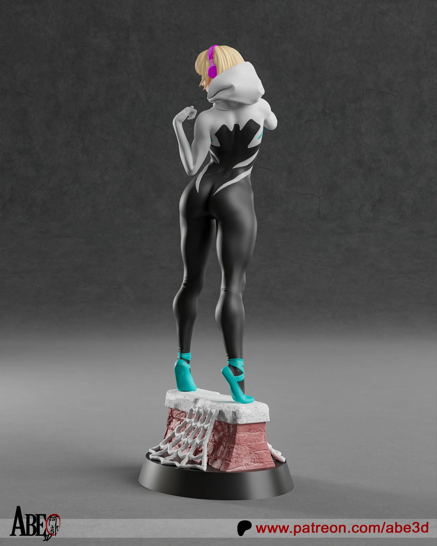 Spider-Gwen Resin Fan Art Pro Painted - MTO