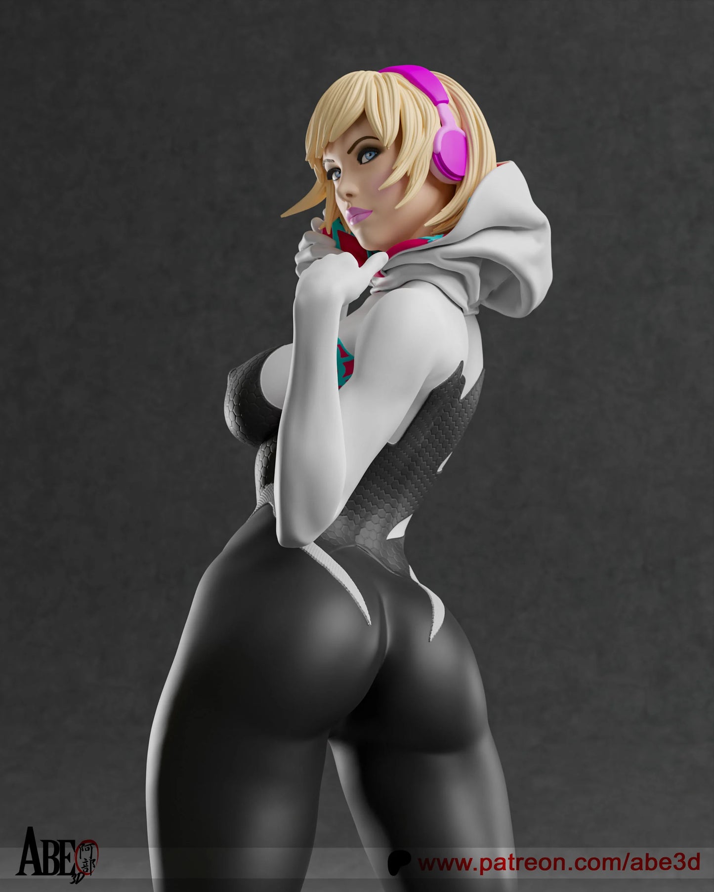 Spider-Gwen Resin Fan Art Pro Painted - MTO