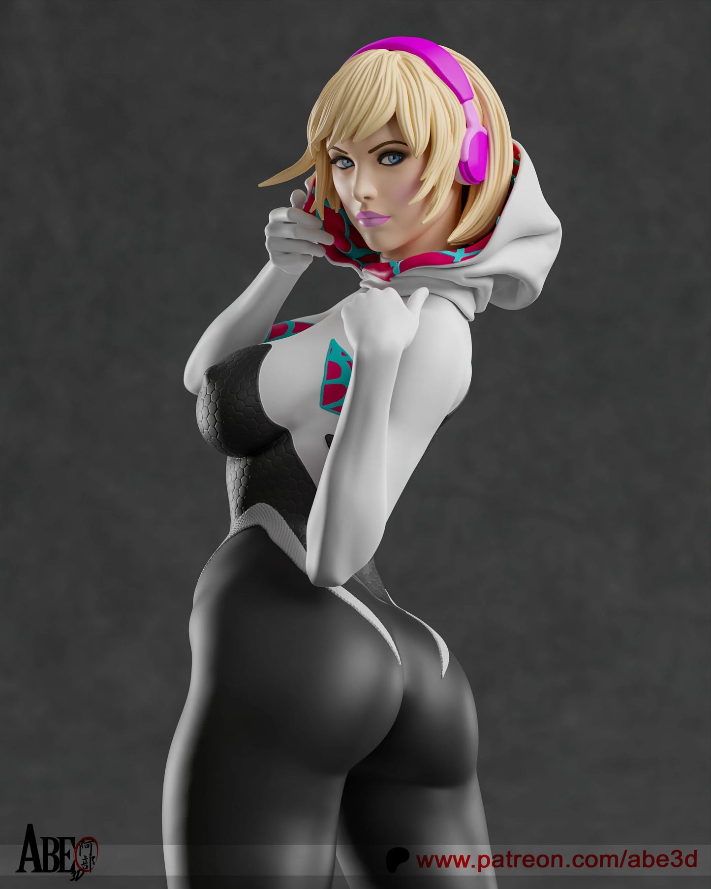 Spider-Gwen Resin Fan Art Pro Painted - MTO