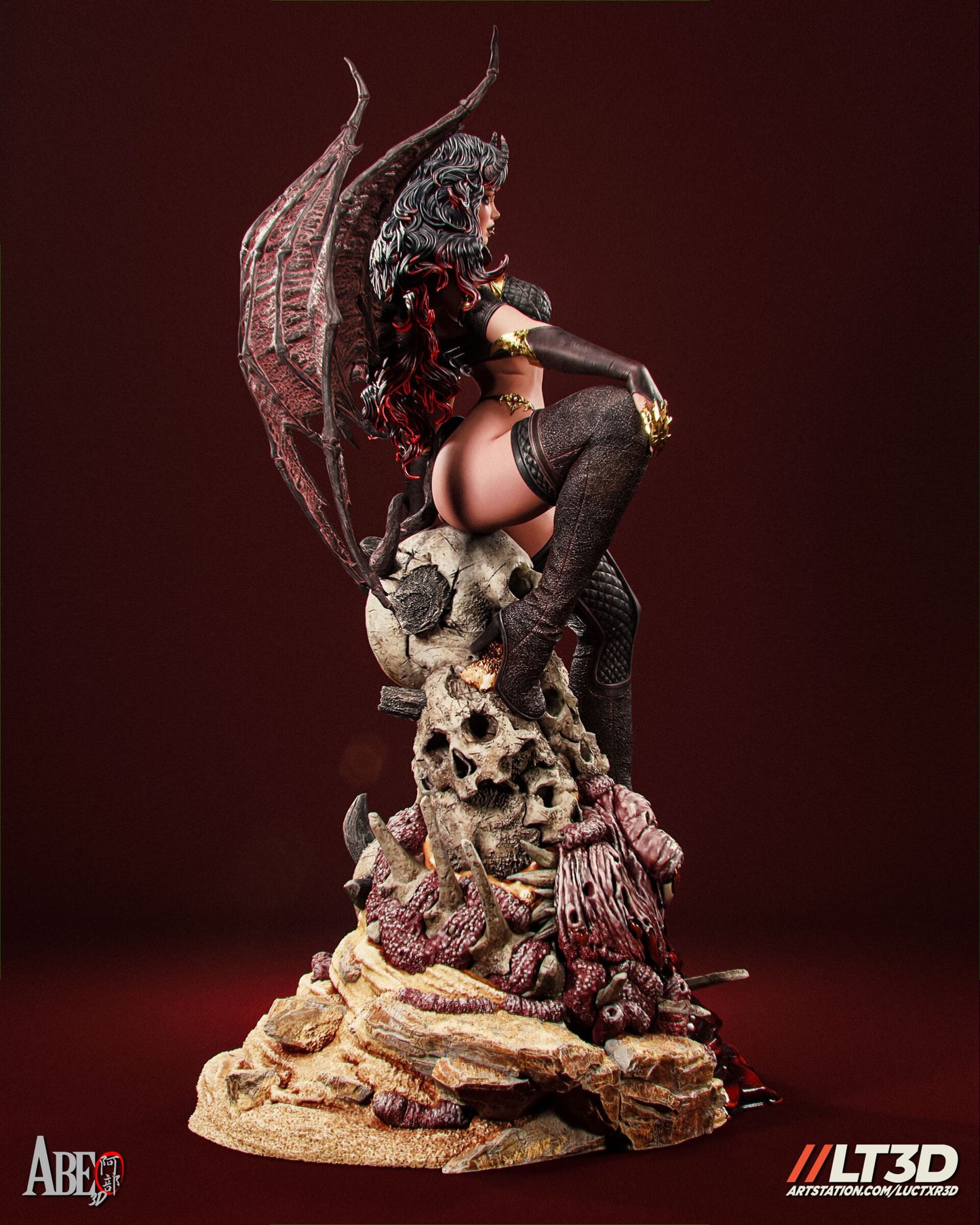 Xyrath Succubus Resin Fan Art (Design by Abe3D)
