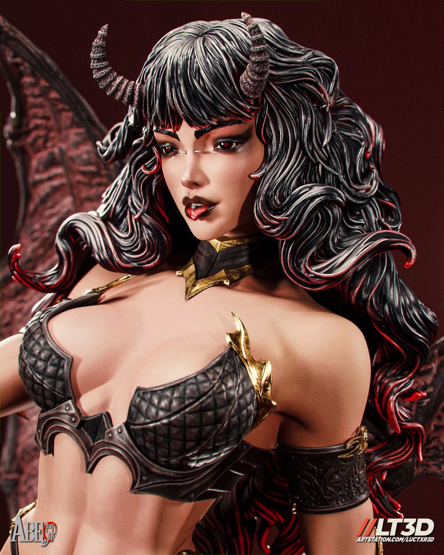 Xyrath Succubus Resin Fan Art (Design by Abe3D)