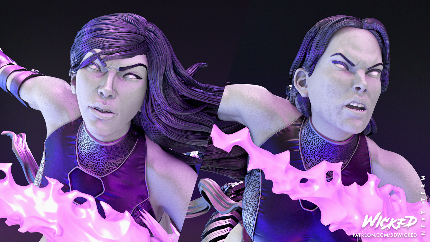 Psylocke Collectible Resin Fan Art - MTO (Wicked)