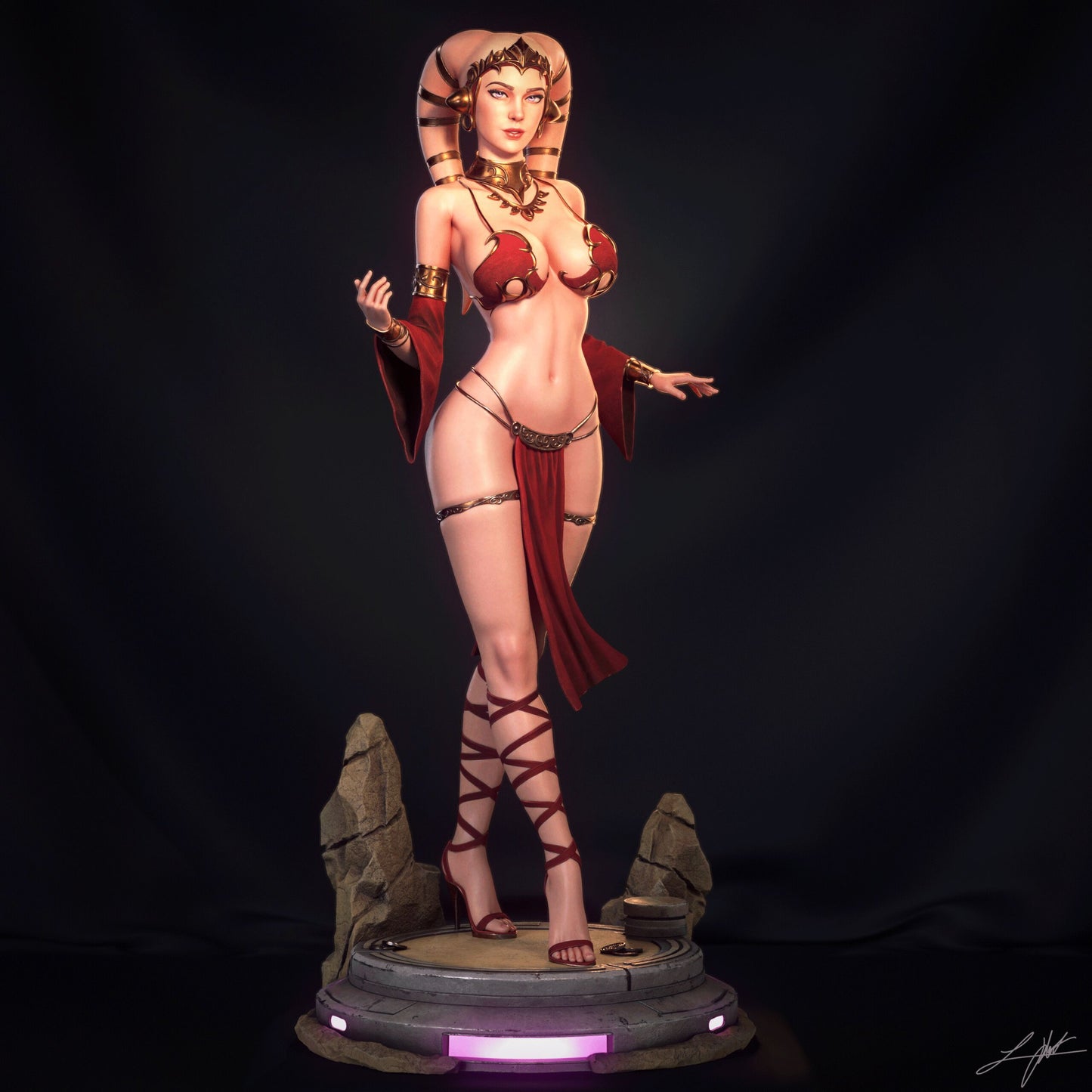 Twi'lek Hostess Resin Fan Art - MTO (Design by Abe3D)