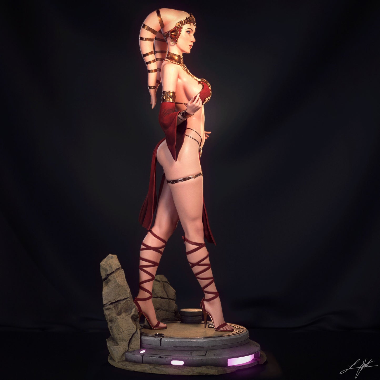 Twi'lek Hostess Resin Fan Art - MTO (Design by Abe3D)