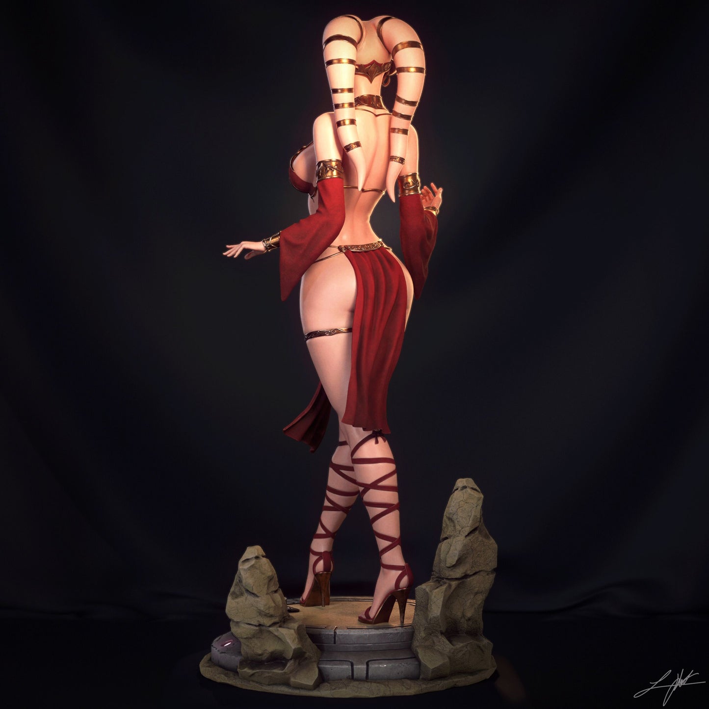 Twi'lek Hostess Resin Fan Art - MTO (Design by Abe3D)