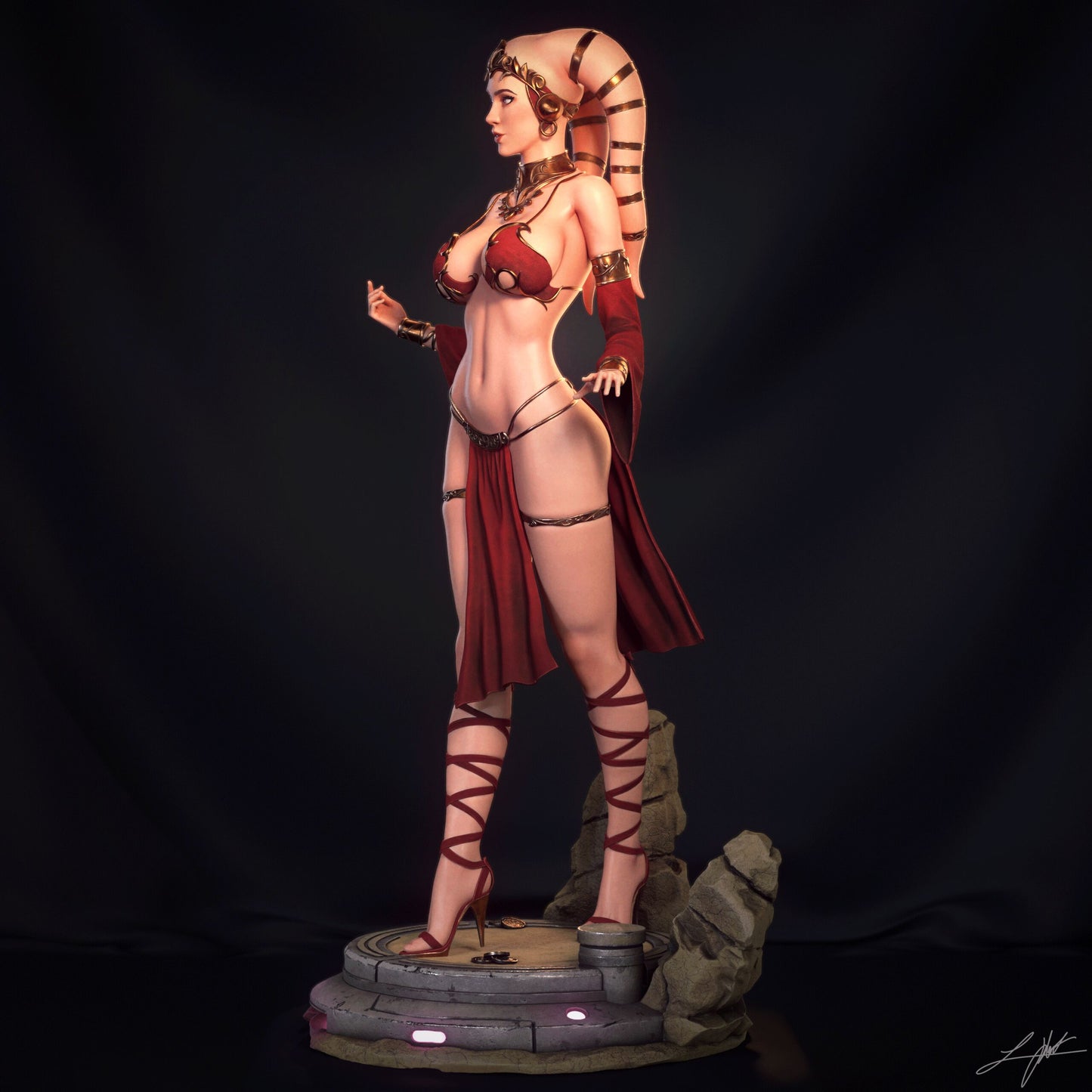 Twi'lek Hostess Resin Fan Art - MTO (Design by Abe3D)