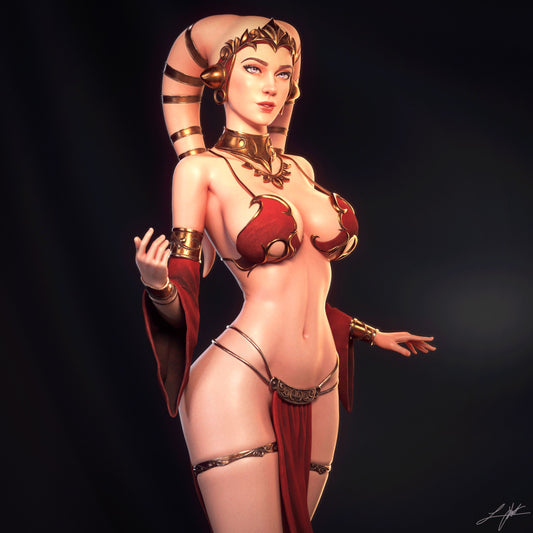 Twi'lek Hostess Resin Fan Art - MTO (Design by Abe3D)