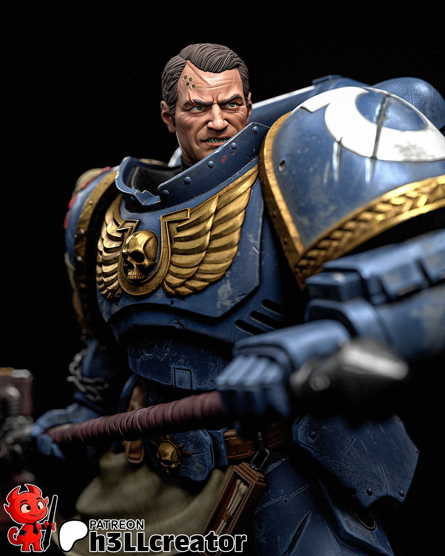 Captain Talius Resin Fan Art (H3LLcreator)