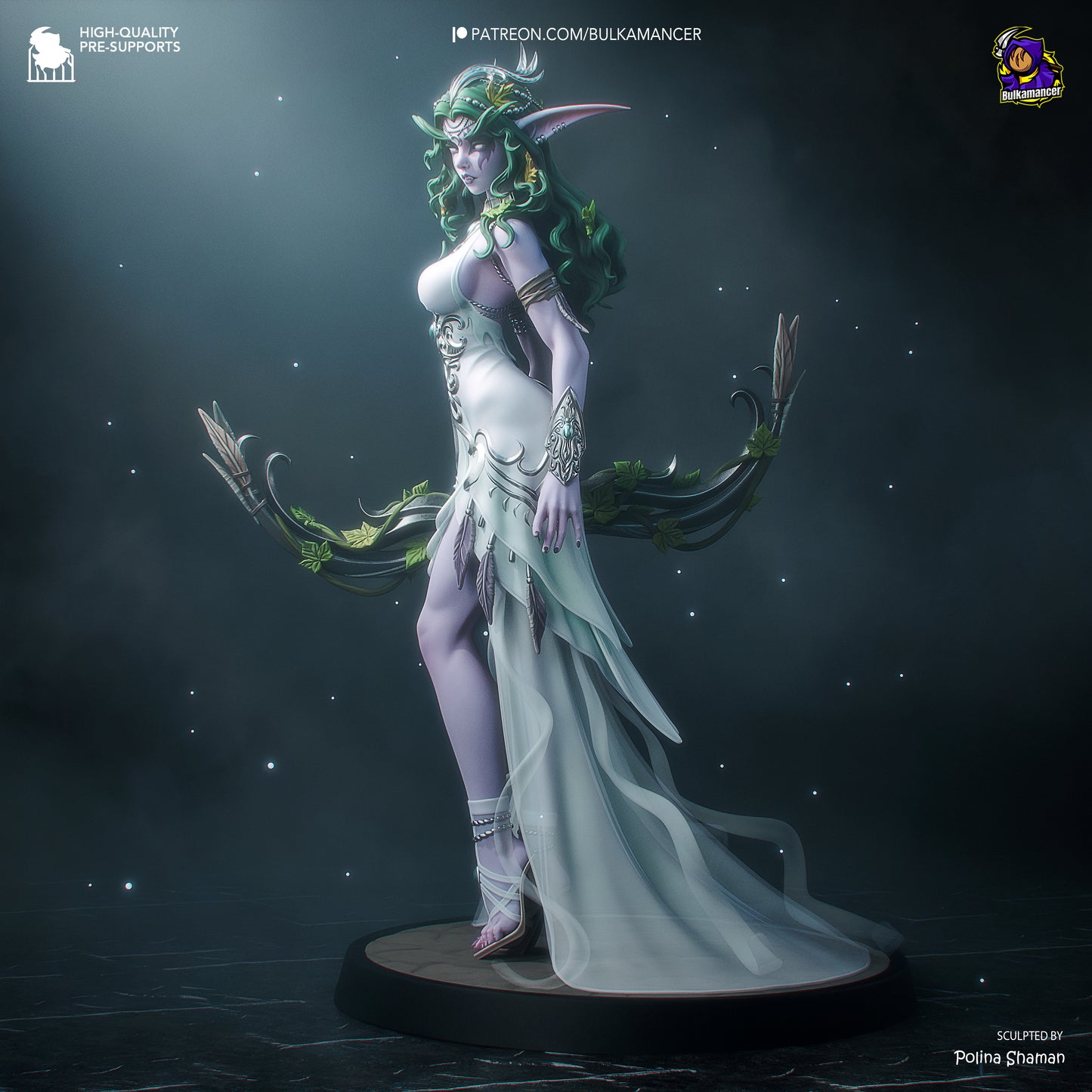 Tyrande Whisperwind World of Warcraft Resin Fan Art - MTO (Design by Bulkamancer)