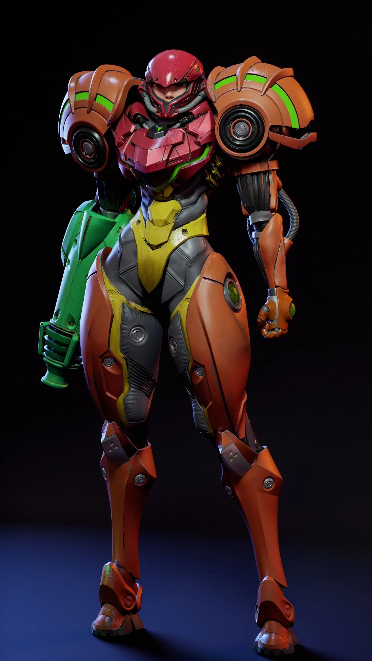Samus Aran Resin Fan Art (Design by Abe3D)