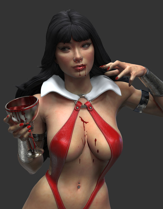 Vampirella Resin Fan Art - MTO