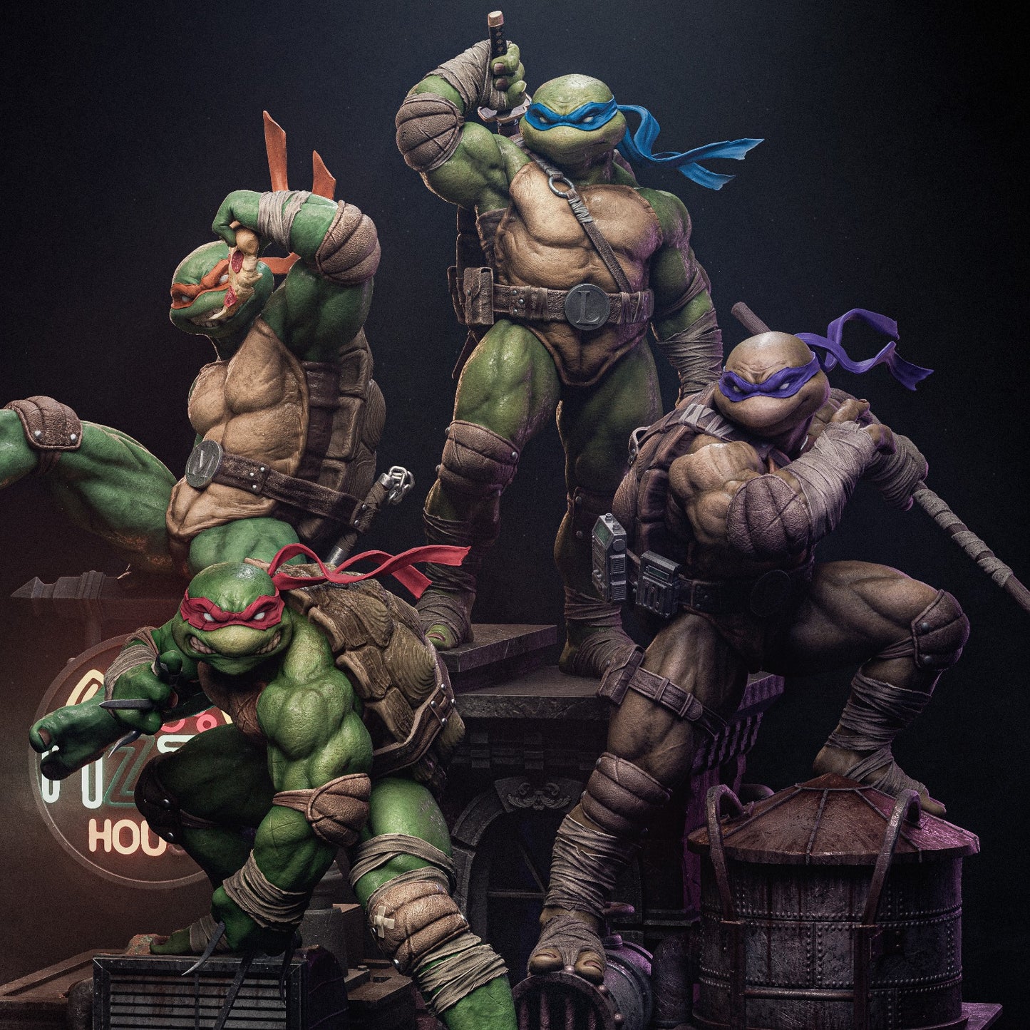 Teenage Mutant Ninja Turtles Diorama Resin Fan Art - MTO