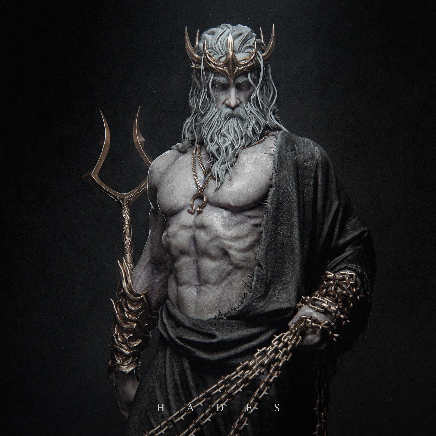 Hades Resin Fan Art Sculpture