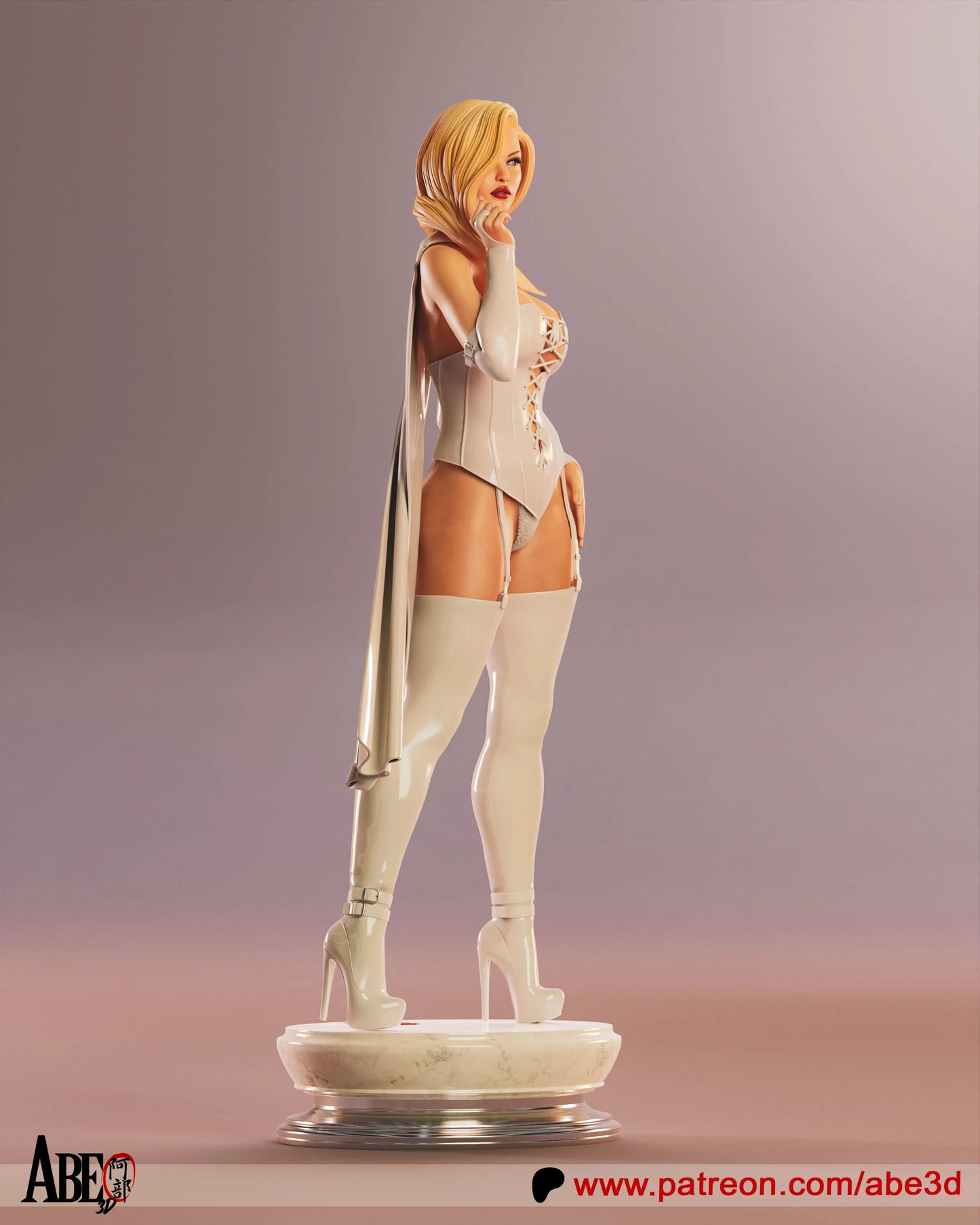 Emma Frost White Queen Resin Fan Art - MTO (Design by Abe3D)