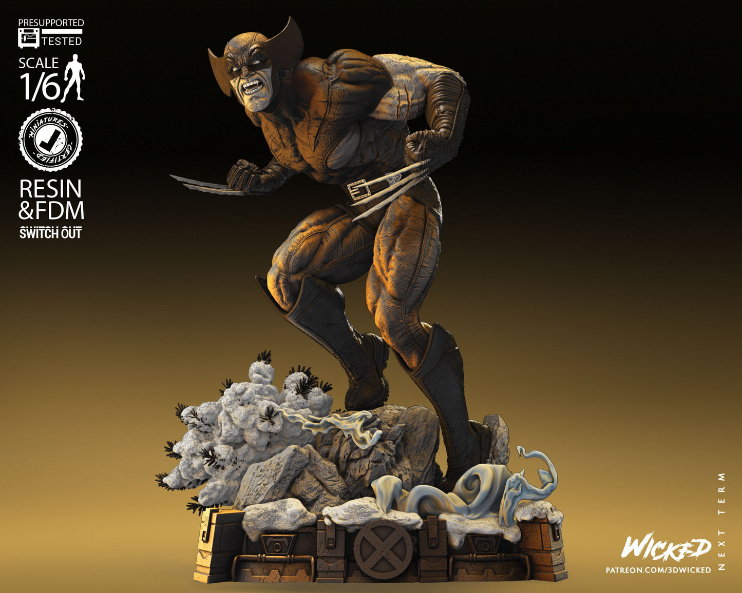 Wolverine Resin Fan Art - MTO (Wicked 2023)