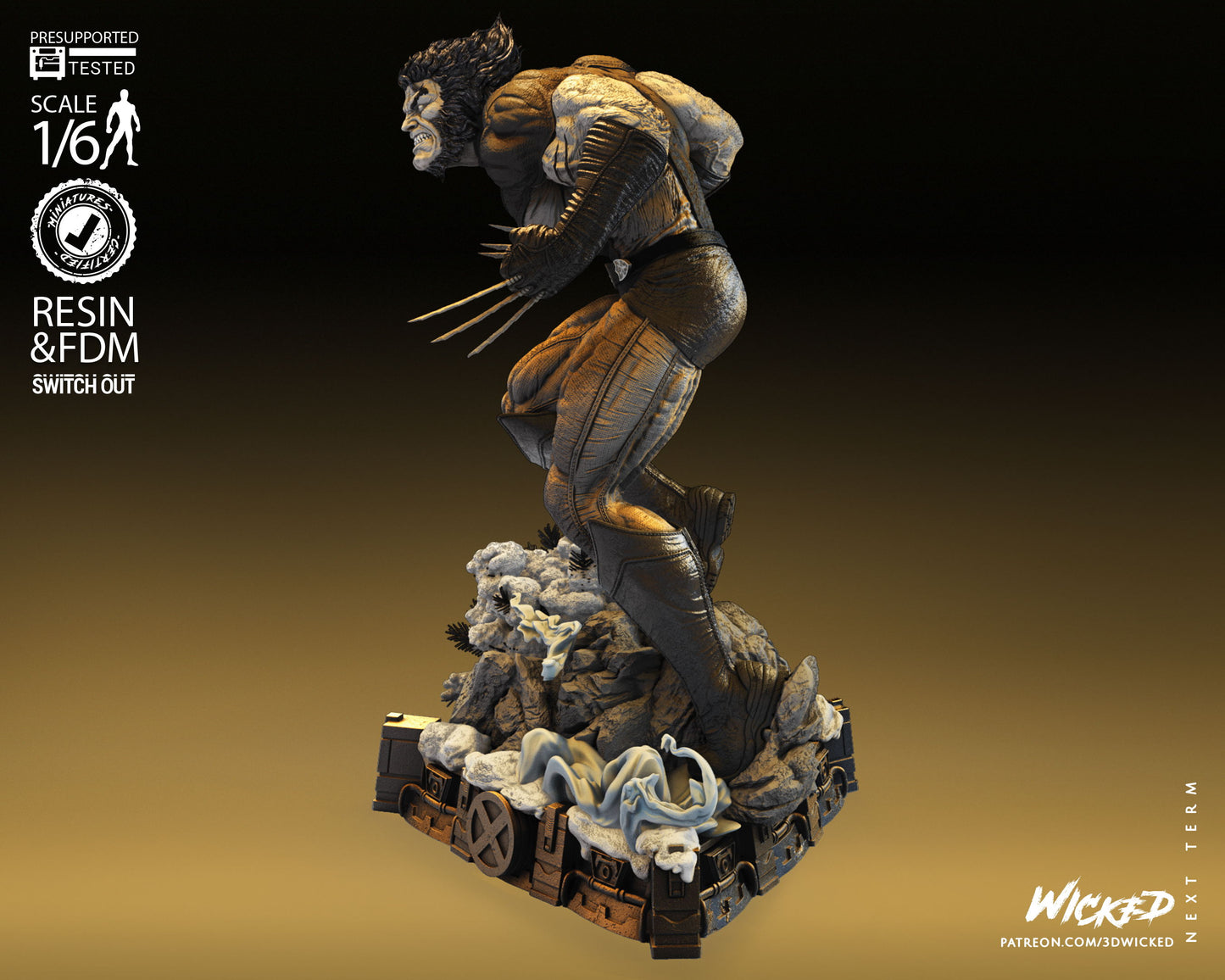 Wolverine Resin Fan Art - MTO (Wicked 2023)