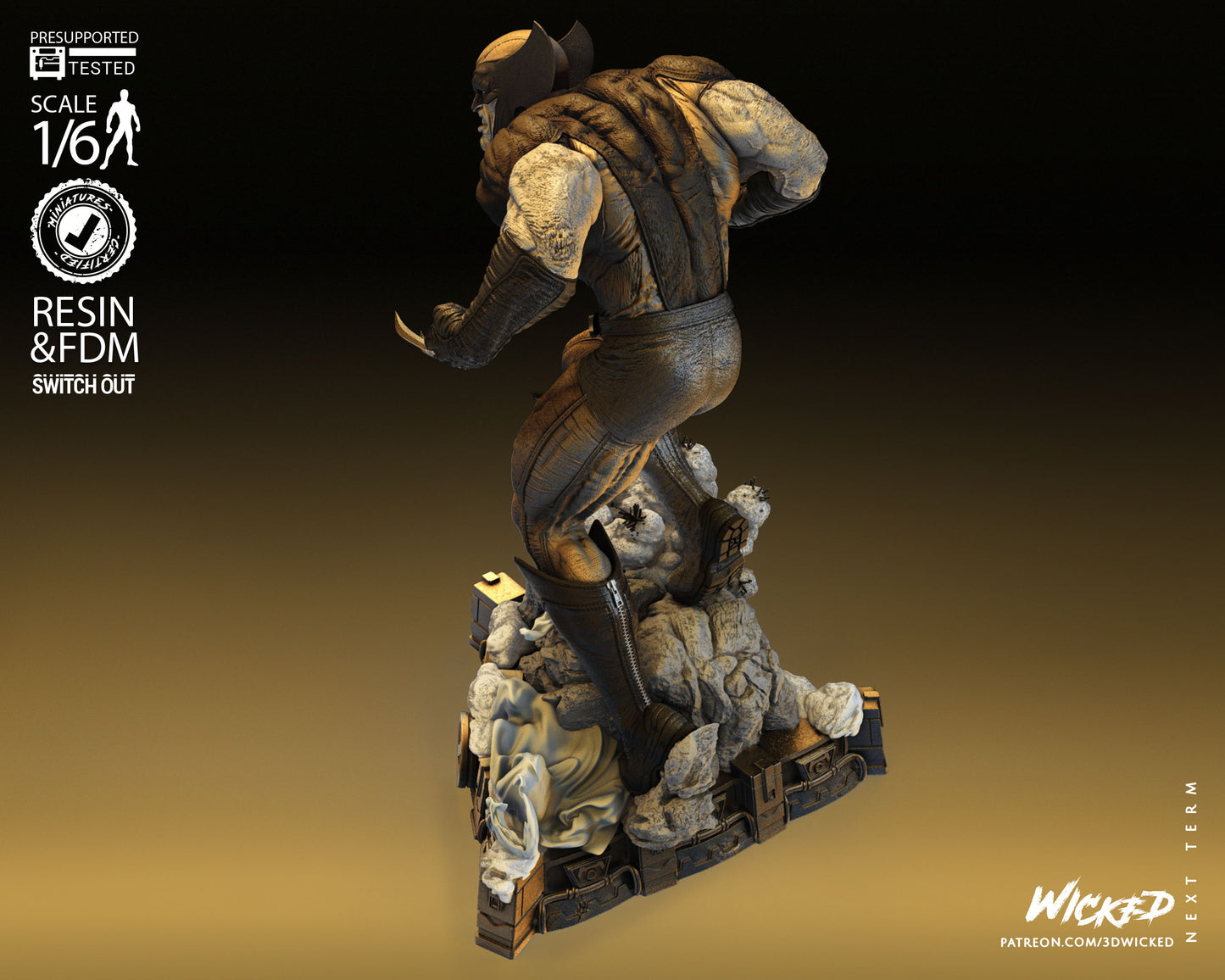 Wolverine Resin Fan Art - MTO (Wicked 2023)