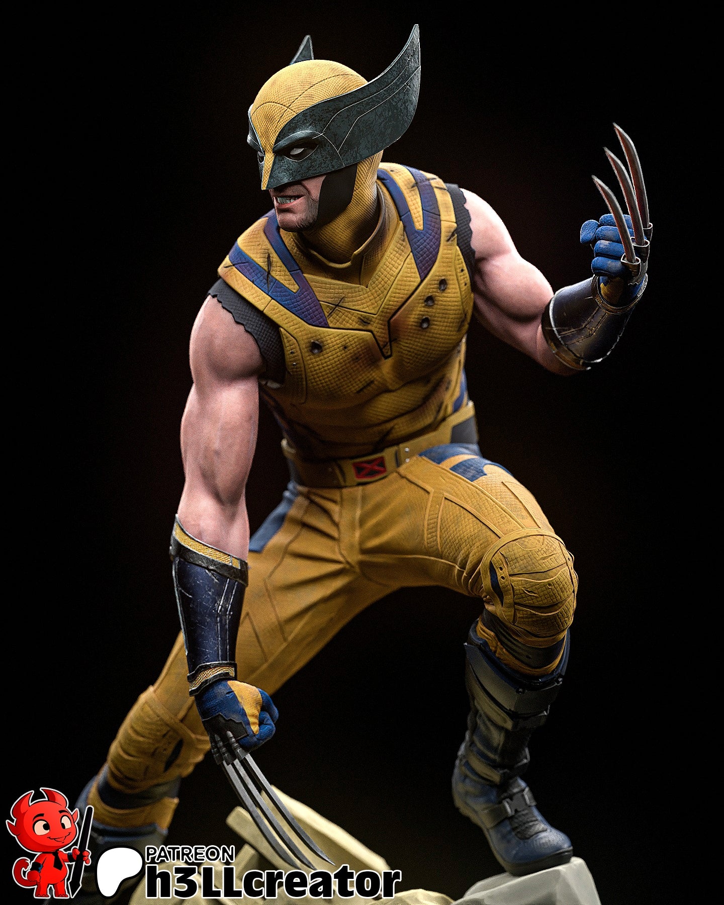 Wolverine Resin Fan Art (H3LLcreator)