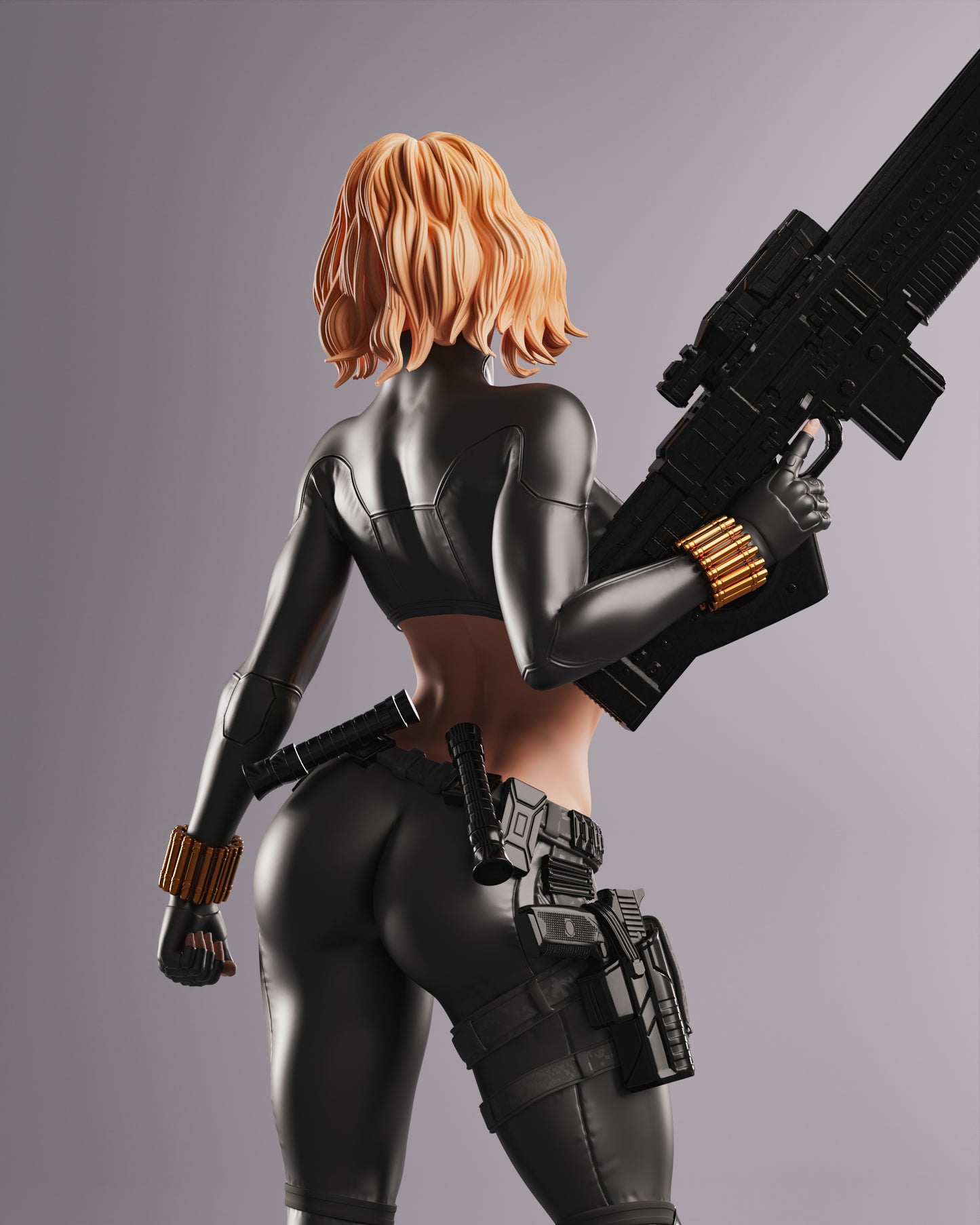 Black Widow Resin Fan Art Pro Painted - MTO (Abe3D)