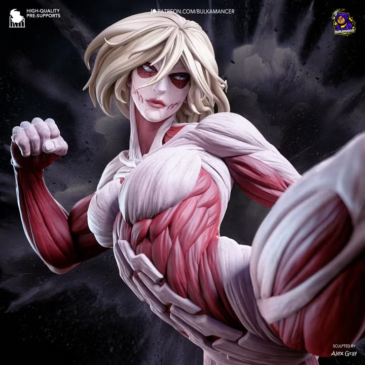 Female Titan Attack on Titan Resin Art (Design by Bulkamancer)