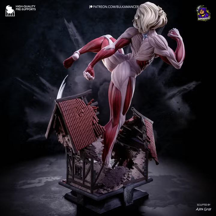 Female Titan Attack on Titan Resin Art (Design by Bulkamancer)