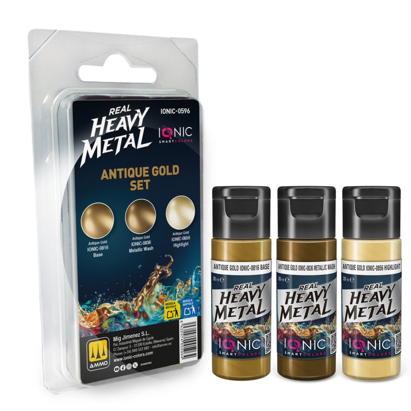 Ionic Real Heavy Metal Set - Antique Gold