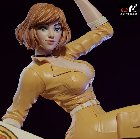 April O'Neill Resin Art (East Sea Monster Version)