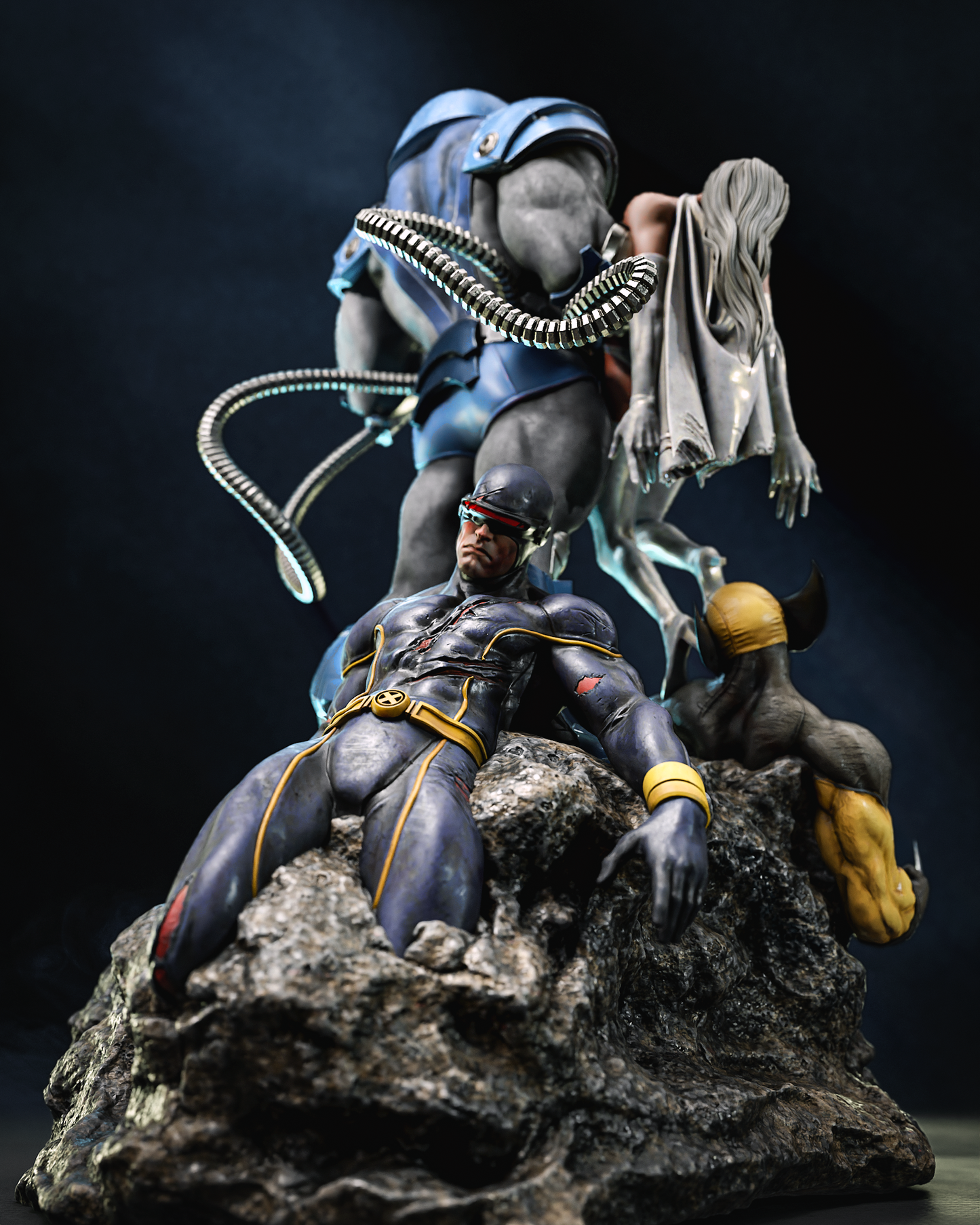 X-Men Apocalypse Diorama Collectible Resin Fan Art Pro Painted - MTO