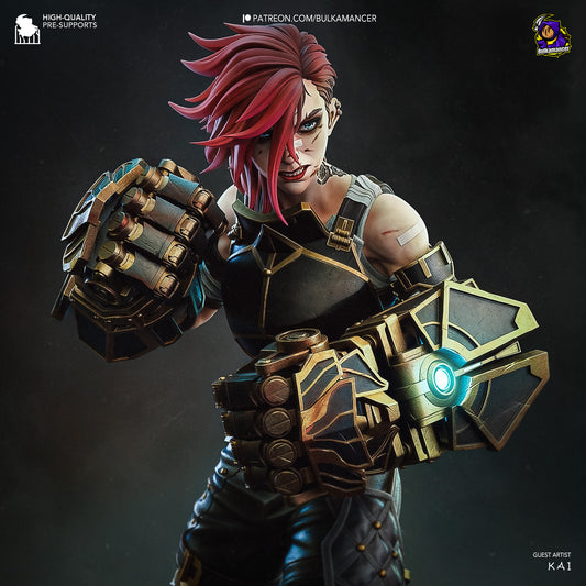 Vi Collectible Resin Fan Art - MTO (Design by Bulkamancer)