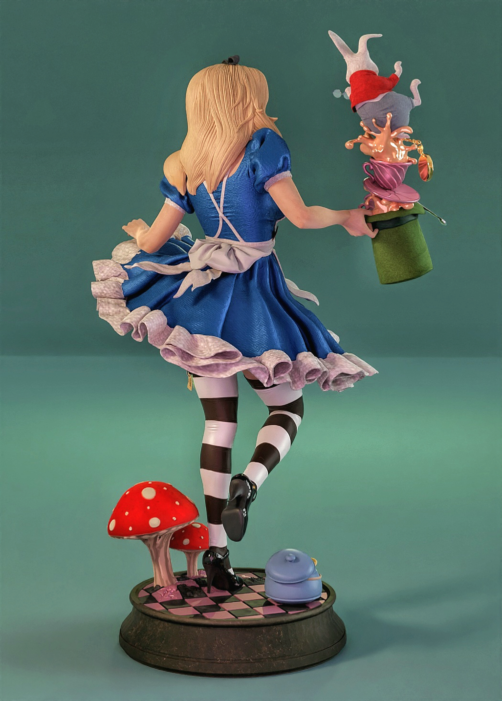 Alice in Wonderland Resin Art (Design by MCM Studios)