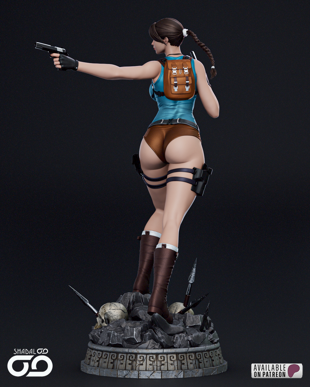Lara Croft Resin Art (Shadaloo)