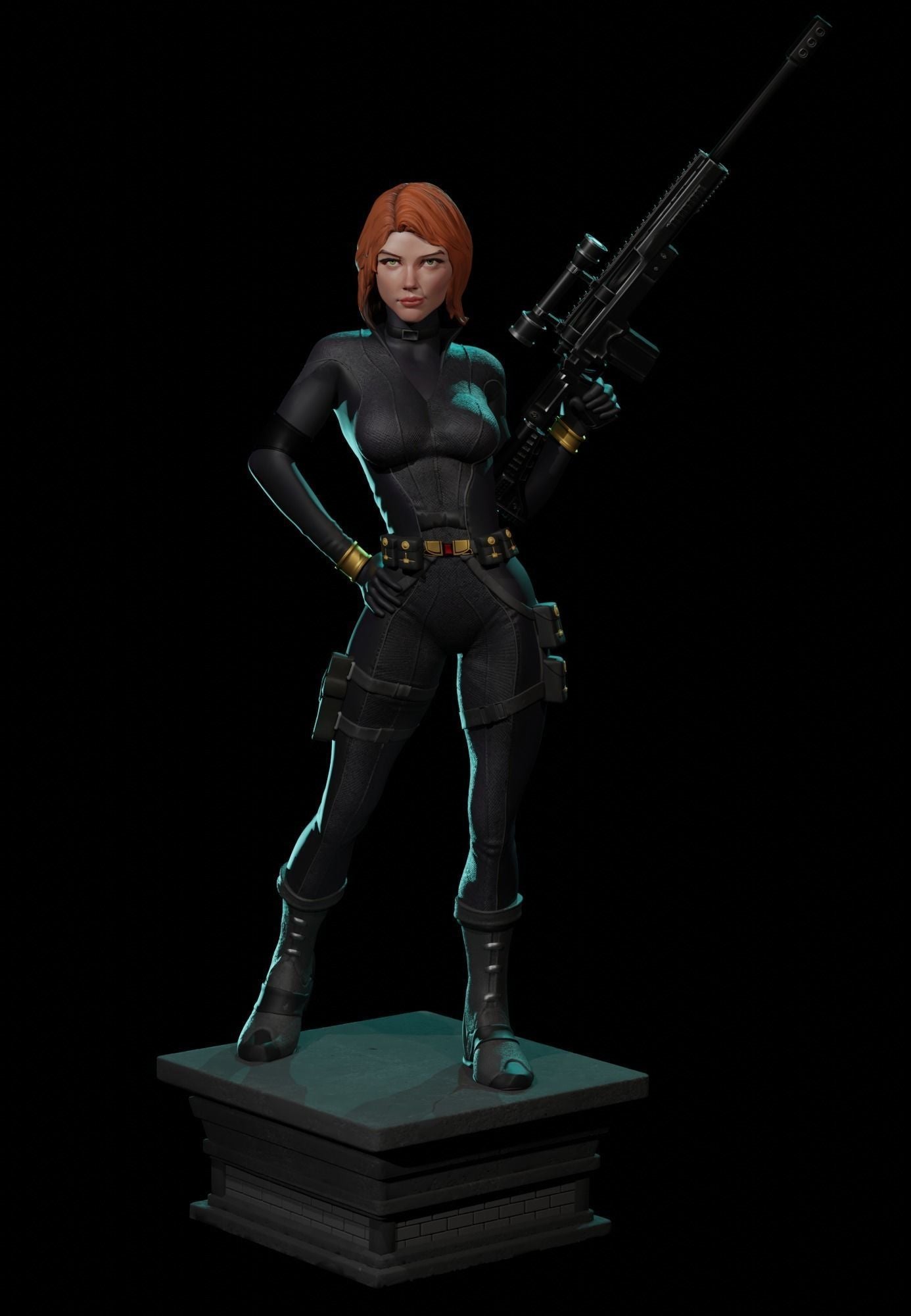 Black Widow Resin Fan Art - MTO (3DMind)