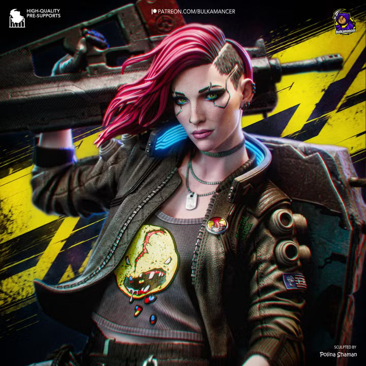 Valerie Cyberpunk Resin Art (Design by Bulkamancer)