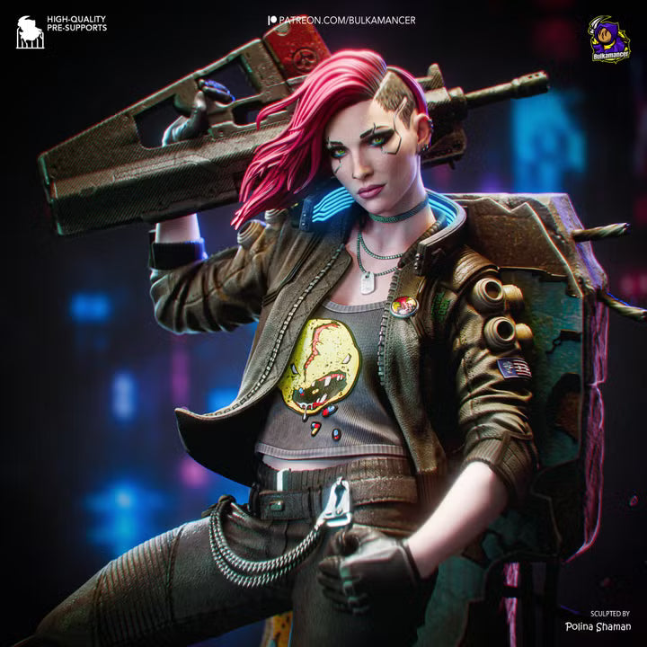 Valerie Cyberpunk Resin Art (Design by Bulkamancer)