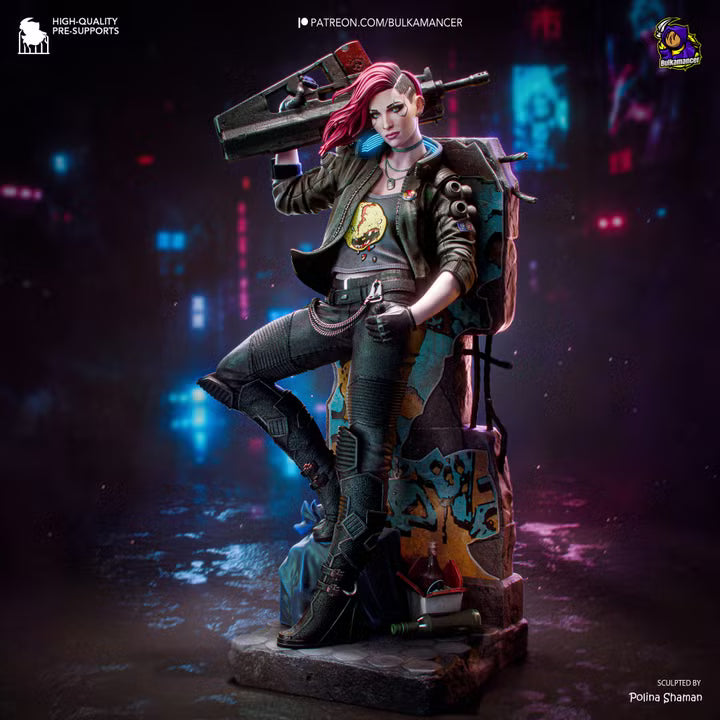 Valerie Cyberpunk Resin Art (Design by Bulkamancer)